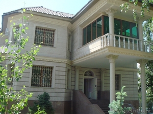 Отделка фасадов травертином #35577