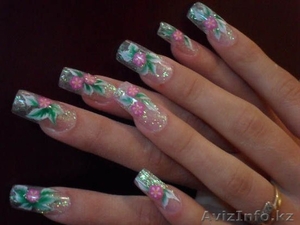 Наращивание ногтей,  маникюр,  педикюр. #72076