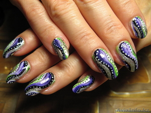 Наращивание ногтей,  роспись,  татуаж #32558