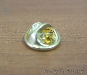 Крепление для значка металлическое цанговое (бабочка) #103786