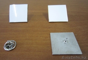 Заготовка для оперативного производства значка методом сублимации,  квадратная 2 #103778