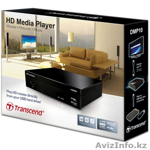 Transcend DMP10 HD Медиа-плеер с поддержкой Full 1080p HD и HDTV #208506