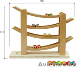 Трек с машинками - деревянные развивающие игрушки из Юж. Кореи #189656