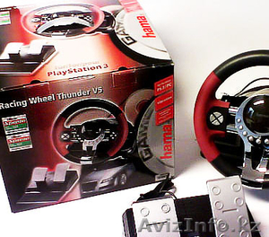 Руль с педалями Thunder V5 (Hama GmbH). Б/У #242627