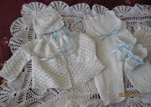 комплект  на выписку из роддома и Крестильные наряды #40958
