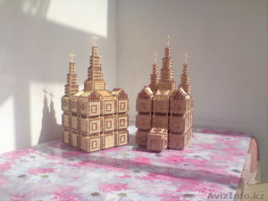 Церковь из спичек #254925