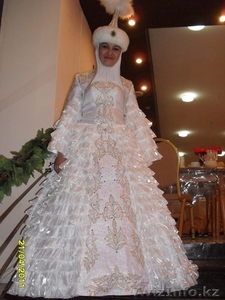 свадебное казахское платье  #254432
