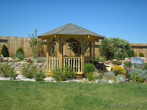 Изготовление деревянных садовых беседок. #333147