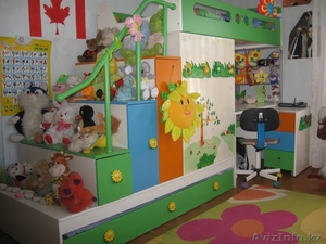 Детская двухярусная стенка-кровать #323484