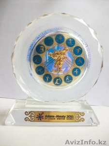 Cувенир с Азиады Барсик из горного хрусталя #341825