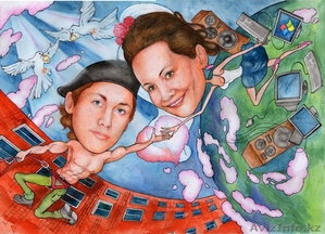 Шарж по фото лучший подарок #341847