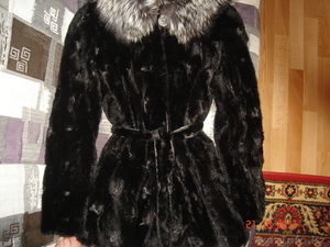  Норковая шуба из кусочков #430518