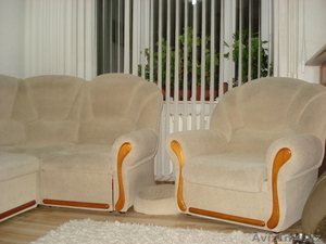 угловой диван бежевый #471488