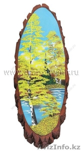 Панно на срезе дерева #461776