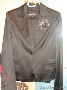 Черный атласный костюм,  пр-во Турция,  Perspective #505964