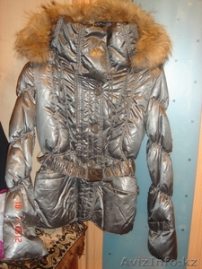 пуховик серебристого цвета,  пр-во Турция #505956