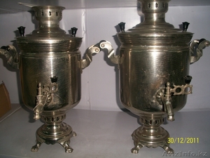 Самовары латунные на дровах,  производство СССР 1978-1986 г.в.,  новые #522989