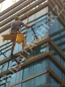 Мойка окон Алматы. Мойка фасадов Алматы. Мойка высотных зданий Алматы  #614862