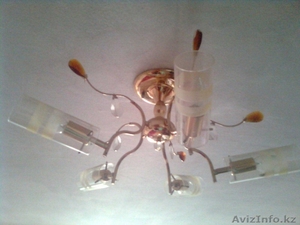 люстра золотистая 5 рожковое #608311