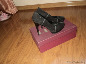 туфли осень-весна замшевые на каблуке #665607