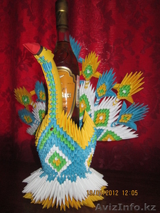 Эксклюзивная декоративная подставка-лебедь для спиртного #663652