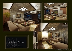 дизайнер интерьера квартир,  домов,  офисов,  ресторанов,  кафе и т.д. #674538