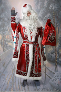 Костюм Деда Мороза-красный, синий, в серебре. Продажа костюмов. #675928