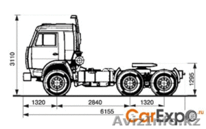 Камаз 54115,  тягач #684019