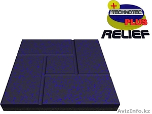 Напольное покрытие из резиновой крошки в виде плит TECHNOTEC PLUS RELIEF #259942