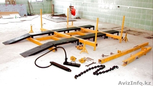 Устройство для правки кузова автомобиля	 #732940