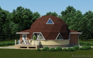 купольные дома,  геодезические кострукции #764997