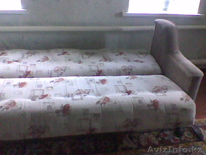 Мягкий уголок. Диван-книжка и два кресла. #765814