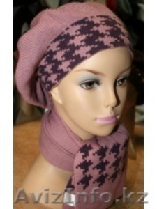 Женские головные уборы,  меховые,  вязанные,  береты #769644