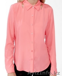 блуза кораллового цвета #790728