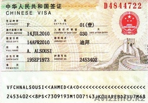 Визы в Китай простые и электронные #805708