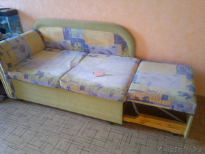 Диван выдвижной одноместный с ящиком для белья #821916