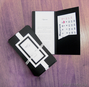Пригласительные,  рассадка,  бонбоньерки ручной работы в Астане #844922