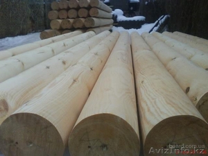 Оцилиндрованное бревно (болванка) кедр,  лиственница Д 180 мм.  – от 9500 руб./ку #843046