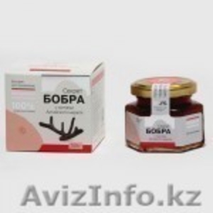 Медовая композиция «Секрет бобра» с пантами алтайского марала,  банка стекло,  100 #866896