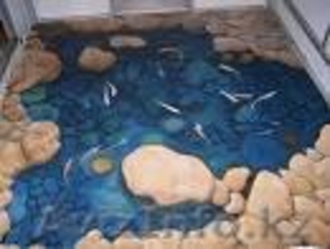 Наливные полы,  3д полы,  паркет и кавролан в Алматы #710308