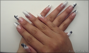 Наращивание ногтей (акрил) от 2300тг! #863389