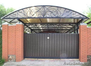 кованные красивые навесы  #856035