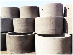 Пескоблоки, Астана,  Брусчатка,  Железобетонные кольца,  крышки,  днища #187791