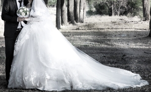 сдам напрокат свадебное платье со шлейфом #890025