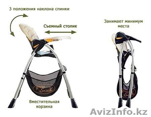 Продам детский стульчик для кормления chicco happy snack #904019