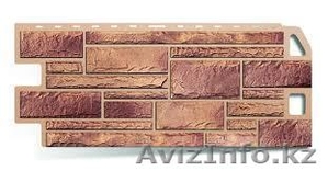 Фасадная панель  кирпичного вида (467 мм. Х 1113 мм.,  S=0, 44 m2),  цвета в асс #919079