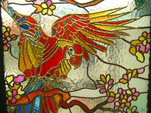 художественные витражи,  матирование витраж #919883