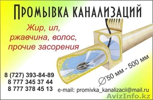 Прочистка канализационных труб,  промывка #926641