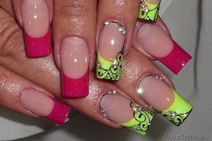 Наращивание ногтей, гелиевое покрытие #931761