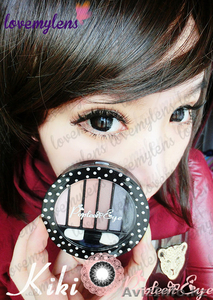 Big black contact lens,  с диоптриями #937630